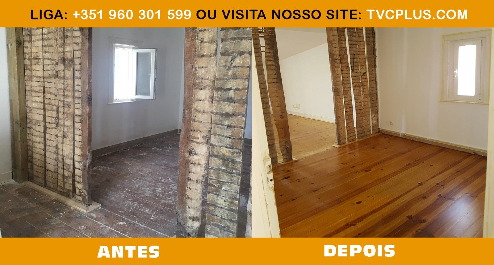 Trabalhos antes e depois